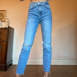 Zara Slim Fit high rise jeans